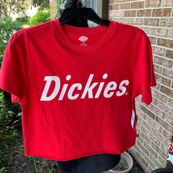 NWT - DICKIES - Red Crop Short Sleeve Graphic Logo - Picture 4 of 4